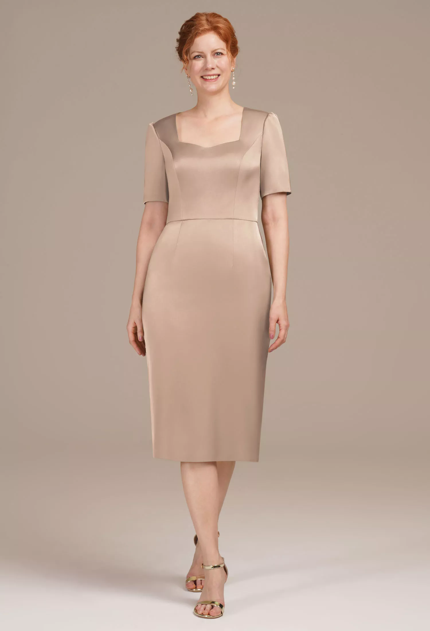 AW Ri Taupe  Mother of the Bride Dresses